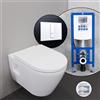 Duravit D-Neo set completo WC sospeso con elemento incasso neeos,, 45780900A1+16791WH#SET, D-Neo bianco [WC > WC con Elementi Incasso]