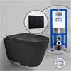 Kartell LAUFEN set completo WC sospeso con elemento incasso neeos,, H8203377160001+16791BM#SET, Kartell LAUFEN nero opaco [WC > WC con Elementi Incasso]