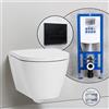 Kartell LAUFEN set completo WC sospeso con elemento incasso neeos,, H8203377570001+16601BM#SET, Kartell LAUFEN bianco opaco [WC > WC con Elementi Incasso]