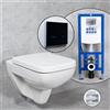 Geberit Renova Plan WC sospeso & Tellkamp sedile WC con elemento incasso neeos,, 202170600+16746BM#SET, Renova; Renova Plan bianco [WC > WC con Elementi Incasso]