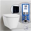 Kartell LAUFEN set completo WC sospeso con elemento incasso neeos,, H8203377570001+16746BM#SET, Kartell LAUFEN bianco opaco [WC > WC con Elementi Incasso]