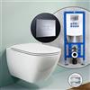 LAUFEN LUA set completo WC sospeso con elemento incasso neeos,, H8200800000001+16601CR#SET, LUA bianco [WC > WC con Elementi Incasso]