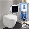 Villeroy & Boch Subway 2.0 Compact set completo WC sospeso con elemento incasso neeos,, 5606R0R1+16746BM#SET, Subway 2.0 bianco [WC > WC con Elementi Incasso]
