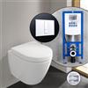 Villeroy & Boch Subway 2.0 Compact set completo WC sospeso con elemento incasso neeos,, 5606R0R1+16791WH#SET, Subway 2.0 bianco [WC > WC con Elementi Incasso]