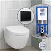 Villeroy & Boch Subway 2.0 ViFresh SET completo WC sospeso con elemento incasso neeos,, 5614A1T2+16601BM#SET, Subway 2.0 bianco [WC > WC con Elementi Incasso]