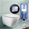 LAUFEN LUA set completo WC sospeso con elemento incasso neeos,, H8200800000001+16791CR#SET, LUA bianco [WC > WC con Elementi Incasso]
