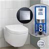 Villeroy & Boch Subway 2.0 ViFresh SET completo WC sospeso con elemento incasso neeos,, 5614A1T2+16601CR#SET, Subway 2.0 bianco [WC > WC con Elementi Incasso]