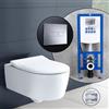 Villeroy & Boch Avento SET completo WC sospeso con elemento incasso neeos,, 5656RSR1+16601CR#SET, Avento bianco [WC > WC con Elementi Incasso]