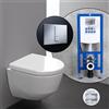 LAUFEN Pro Compact set completo WC sospeso con elemento incasso neeos,, H8209654000001+16791CR#SET, Pro bianco [WC > WC con Elementi Incasso]