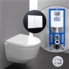 LAUFEN Pro Compact set completo WC sospeso con elemento incasso neeos,, H8209654000001+16791WH#SET, Pro bianco [WC > WC con Elementi Incasso]