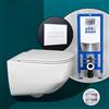 LAUFEN Pro set completo WC sospeso con elemento incasso neeos,, H8209660000001+16601WH#SET, Pro bianco [WC > WC con Elementi Incasso]