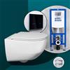 LAUFEN Pro set completo WC sospeso con elemento incasso neeos,, H8209660000001+16746BM#SET, Pro bianco [WC > WC con Elementi Incasso]