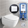 Villeroy & Boch Subway 2.0 SET completo WC sospeso con elemento incasso neeos,, 5614R0T2+16601WH#SET, Subway 2.0 bianco [WC > WC con Elementi Incasso]