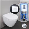 Duravit D-Neo set completo WC sospeso con elemento incasso neeos,, 45880900A1+16601WH#SET, D-Neo bianco [WC > WC con Elementi Incasso]