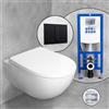 Geberit Acanto WC sospeso & Tellkamp sedile WC con elemento incasso neeos,, 500600018+16791BM#SET, Acanto bianco [WC > WC con Elementi Incasso]