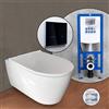 Geberit ONE set completo WC sospeso con elemento incasso neeos,, 500201011+16746BM#SET, ONE bianco [WC > WC con Elementi Incasso]