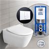 Villeroy & Boch Subway 2.0 SET completo WC sospeso con elemento incasso neeos,, 5614R201+16791WH#SET, Subway 2.0 bianco [WC > WC con Elementi Incasso]