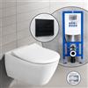 Villeroy & Boch Subway 2.0 SET completo WC sospeso con elemento incasso neeos,, 5614R2R1+16601BM#SET, Subway 2.0 bianco [WC > WC con Elementi Incasso]