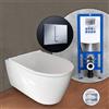 Geberit ONE set completo WC sospeso con elemento incasso neeos,, 500201011+16791CR#SET, ONE bianco [WC > WC con Elementi Incasso]