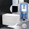 Geberit AquaClean Mera Comfort SET completo smart WC con elemento incasso neeos,, 146210111+16746BM#SET, Comfort AquaClean Mera bianco [WC > Smart WC con Elementi Incasso]