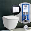 LAUFEN LUA Compact set completo WC sospeso con elemento incasso neeos,, H8200834000001+16791WH#SET, LUA bianco [WC > WC con Elementi Incasso]