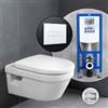 Villeroy & Boch Architectura SET completo WC sospeso con elemento incasso neeos,, 5684HR01+16601WH#SET, Architectura bianco [WC > WC con Elementi Incasso]