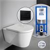 Kartell LAUFEN set completo WC sospeso con elemento incasso neeos,, H8203370000001+16601BM#SET, Kartell LAUFEN bianco [WC > WC con Elementi Incasso]