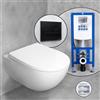 Geberit iCon WC sospeso & Tellkamp sedile WC con elemento incasso neeos,, 501661008+16601BM#SET, iCon bianco [WC > WC con Elementi Incasso]