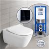 Villeroy & Boch Subway 2.0 SET completo WC sospeso con elemento incasso neeos,, 5614R2R1+16746BM#SET, Subway 2.0 bianco [WC > WC con Elementi Incasso]