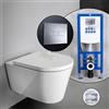Kartell LAUFEN set completo WC sospeso con elemento incasso neeos,, H8203370000001+16601CR#SET, Kartell LAUFEN bianco [WC > WC con Elementi Incasso]