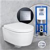 Geberit iCon WC sospeso & Tellkamp sedile WC con elemento incasso neeos,, 501661008+16601CR#SET, iCon bianco [WC > WC con Elementi Incasso]