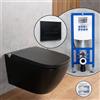 evineo ineo3 SET softcube completo smart WC con elemento incasso neeos,, BE0602BM+16601BM#SET, ineo3 nero opaco [WC > Smart WC con Elementi Incasso]