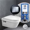 Villeroy & Boch Architectura SET completo WC sospeso con elemento incasso neeos,, 5684HR01+16791CR#SET, Architectura bianco [WC > WC con Elementi Incasso]