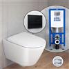 Duravit Plinero SET completo WC sospeso con elemento incasso neeos,, 45970920A1+16601BM#SET, Plinero bianco [WC > WC con Elementi Incasso]