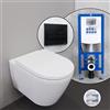 Duravit D-Neo set completo WC sospeso con elemento incasso neeos,, 45770900A1+16601BM#SET, D-Neo bianco [WC > WC con Elementi Incasso]