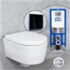 Geberit iCon WC sospeso & Tellkamp sedile WC con elemento incasso neeos,, 501661008+16746BM#SET, iCon bianco [WC > WC con Elementi Incasso]
