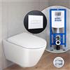 Duravit Plinero SET completo WC sospeso con elemento incasso neeos,, 45970920A1+16601WH#SET, Plinero bianco [WC > WC con Elementi Incasso]