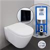 Duravit D-Neo set completo WC sospeso con elemento incasso neeos,, 45770900A1+16746BM#SET, D-Neo bianco [WC > WC con Elementi Incasso]