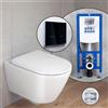 Duravit Plinero SET completo WC sospeso con elemento incasso neeos,, 45970920A1+16746BM#SET, Plinero bianco [WC > WC con Elementi Incasso]