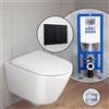 Duravit Plinero SET completo WC sospeso con elemento incasso neeos,, 45970920A1+16791BM#SET, Plinero bianco [WC > WC con Elementi Incasso]