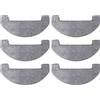 Fixbetter 6 panni di ricambio per Proscenic Q8 / Q8 Max,für MONSGA MS1 Max/Ultenic D10/Lubluelu L15/Trouver E10/Mova E10/Mamibot EXVAC700 Pioneer/Liectroux M70 ProRobot aspirapolvere accessori