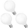 ENUOTEK Lampadina LED E27, 6W 680Lm Natura Bianca 4000K, G95 Filament Large Globe E27 LED, Sostituzione Lampade a Incandescenza 60W, per Lampada da Letto a Parete a Ciondolo, Non Dimmerabile Pack di 3