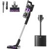 Eureka Stylus Elite Aspirapolvere Senza Fili con Stazione, 24000Pa, Svuotamento Automatico, Sacco 3L, Autonomia 60 Min, Spazzola Antigroviglio, LED, Batteria Rimovibile, Motore BLDC