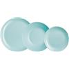 Luminarc Diwali Turchese Stoviglie Opale 18 Pezzi - 6 Persone Turchese