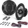 GK SOUND KIT SET PER BOSS AUDIO SYSTEMS NX654 2 altoparlanti coassiali a 4 vie 6,5 16,5 cm, 200 watt rms 400 watt max, 4 ohm, 87 db, con sospensione in gomma, a coppia + cavi di installazione omaggio