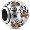 MariaFonte Charm New 2025 Compatibile Tutte Marche Mese Colori Zampa Gatto Compleanno Anniversario Ciondoli Originale Bead Argento 925 Amicizia Mamma Portafortuna Cuore Famiglia Perline Natale