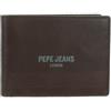 Pepe Jeans Deep. Portafoglio orizzontale con portamonete marrone 11,5x8x1 cm Pelle by Joumma Bags, marrone, Taglia unica, Portafoglio orizzontale con portafoglio