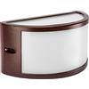 Shot Applique led da parete colore corten mod. SEGOVIA1E27C