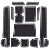 CDEFG Compatibile con Suzuki Swift / Sport / Hybrid 2017-2021 2022, Tappetino Antiscivolo Antipolvere Antigraffio Tappetini in Gomma Portabicchieri per Swift 2023 Auto Accessori (Bianco)