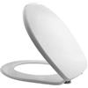 Inbagno Copriwc sedile coprivaso Colibri 2 Pozzi Ginori, legno con cerniere acciaio, compatibile dedicato Bianco